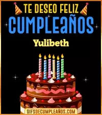GIF Te deseo Feliz Cumpleaños Yulibeth